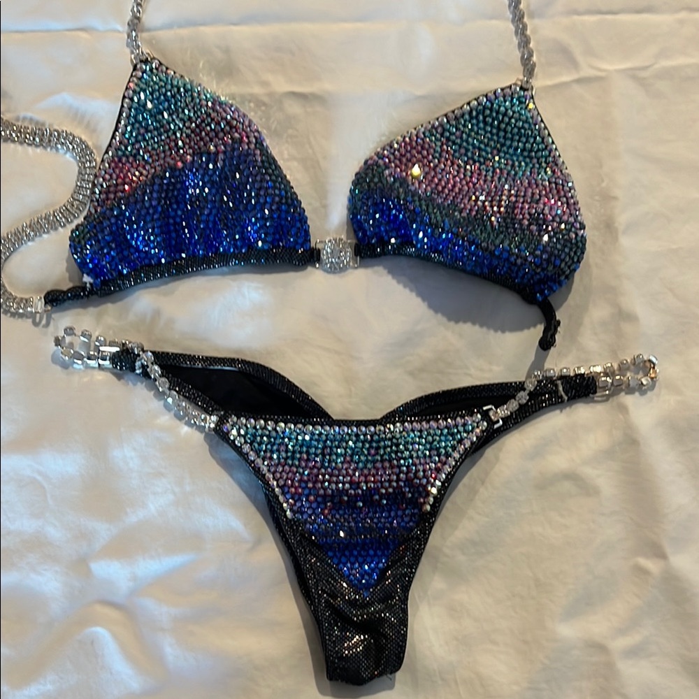 Multicolor Beaded Bikini Set - image 1